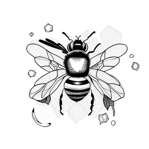 Bee And Flower Sternum