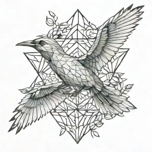 Bird Flies Out Of The Grass