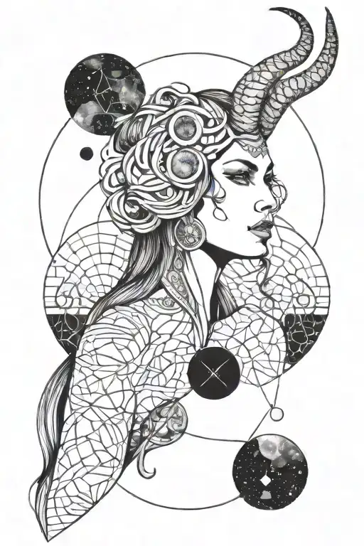 Capricorn Woman With Moon Phases