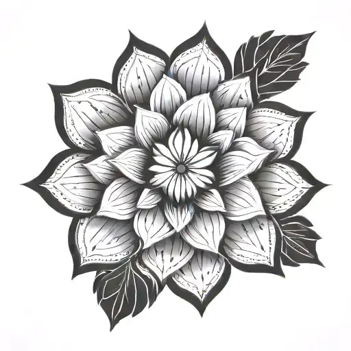 Lotus Flower Mandala Design