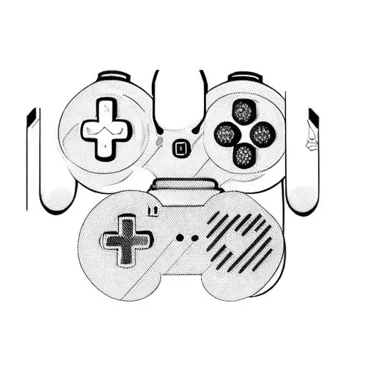 Gaming Controller With The Letter Mm