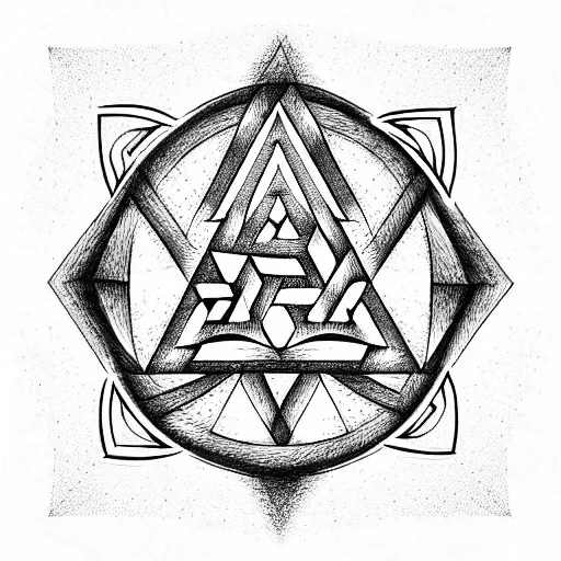 Valknut Symbol In 3D In An Imposible Shape