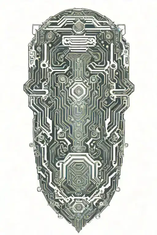 Circuit Board Pattern Forming The Shape