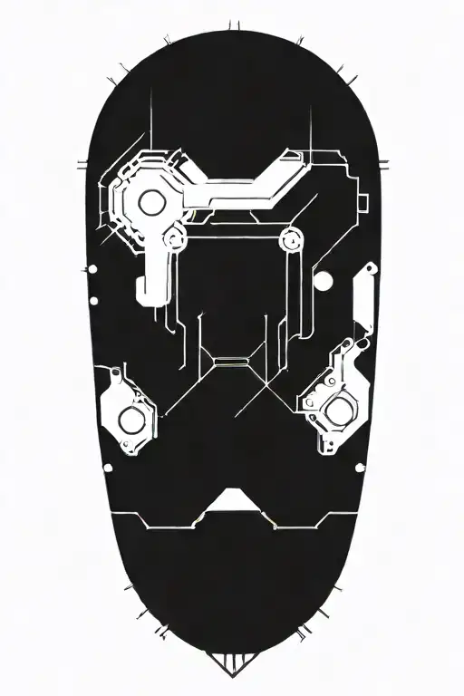 Circuit Board Pattern Forming The Shape