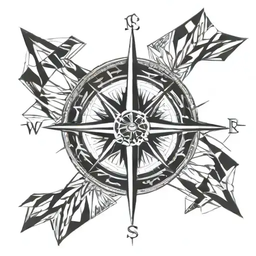 Compass Arrow Design