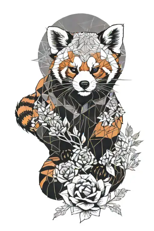 Cosmic Red Panda With A Fennel Stalk