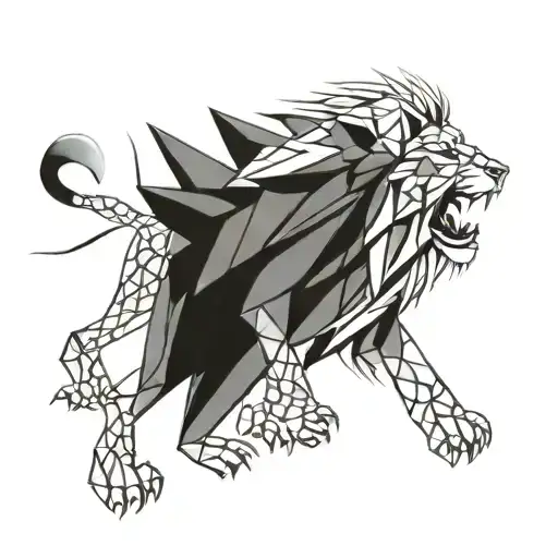 Flemish Lion Roaring