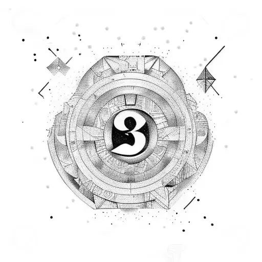 Mix Between Number Six And Reset Symbol