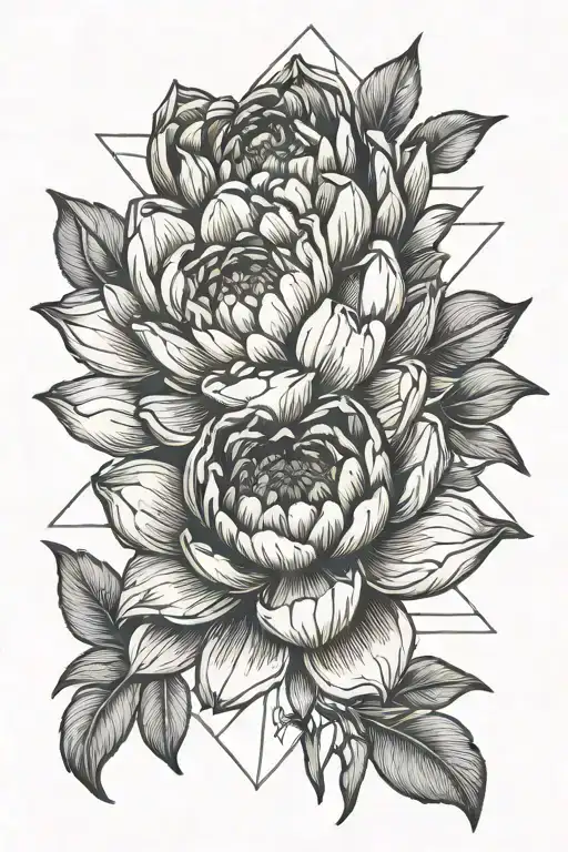 Peony Lotus And Crocus