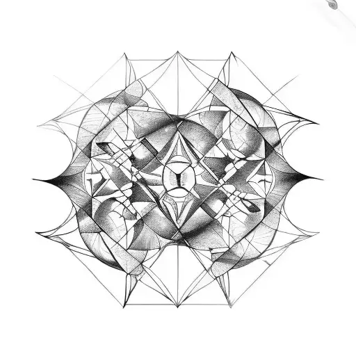 Abstract Network In The Style Of Leonardo Da Vinci