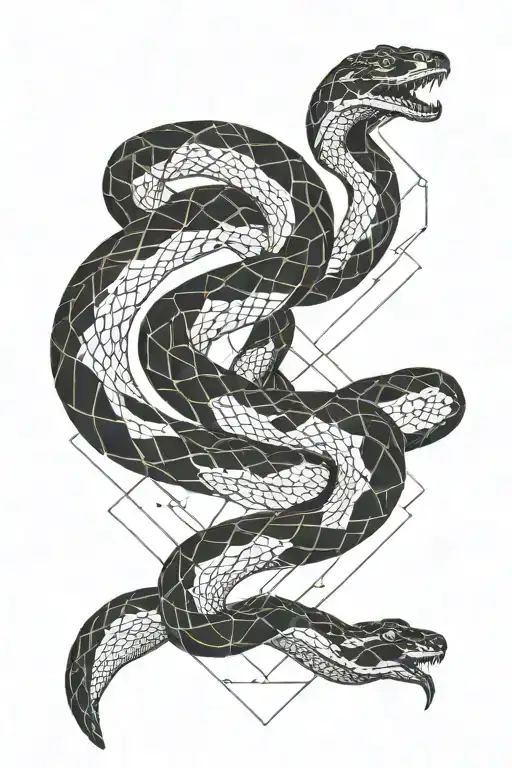 Snake Wrapped Up Leg