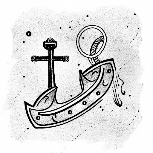 Anchor And Diving Helmet