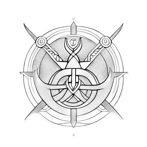 Protection Viking Rune In Arm