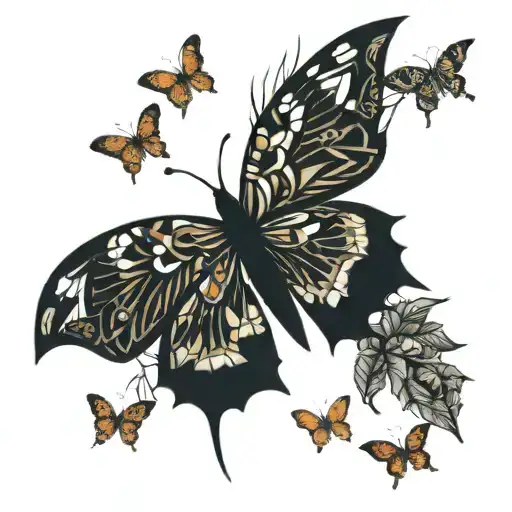 Butterflies In The Forest