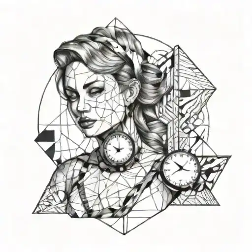 Portrait Of A Girl With A Watch