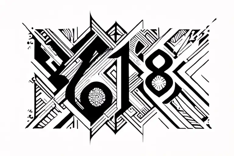 Text 618 On Background Symbolizing