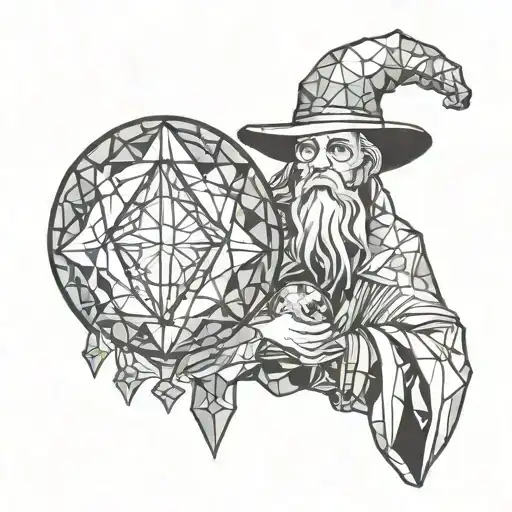 Wizard Holding Crystal Ball