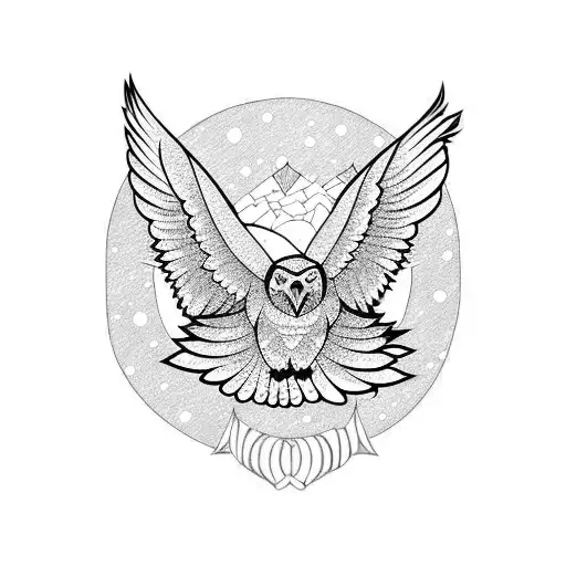 Snow Owl Flying Directly At You