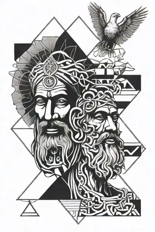 Saibaba And Jesus Combined