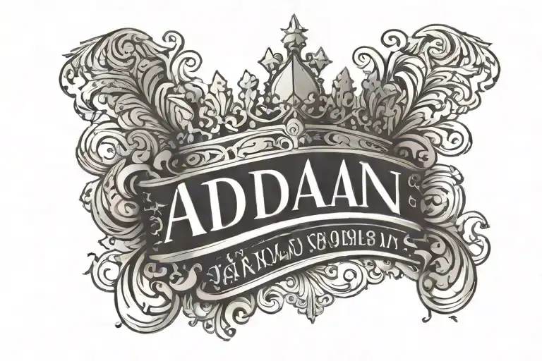 Aidan Name With Crown