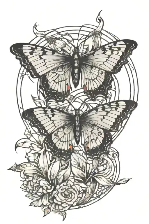 Butterfly Circle Lilly