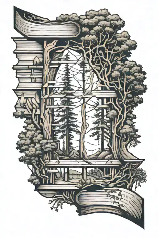 Sequoia And Book Half And Half