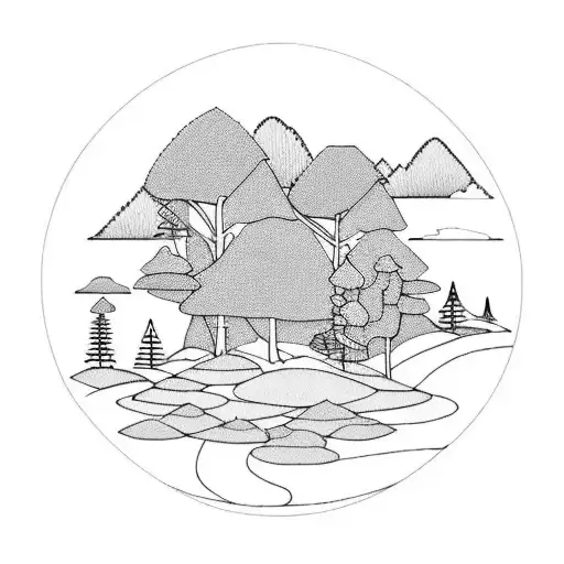 Landscape With Forest And The Beach