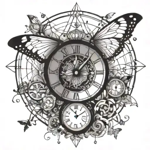 Lies Of P Clock And Butterfly Resting