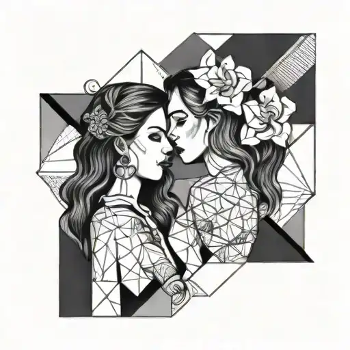 Girl Best Friend Tattoo Design Featuring