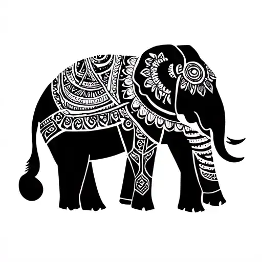 Elephant Mandala Design Inspired