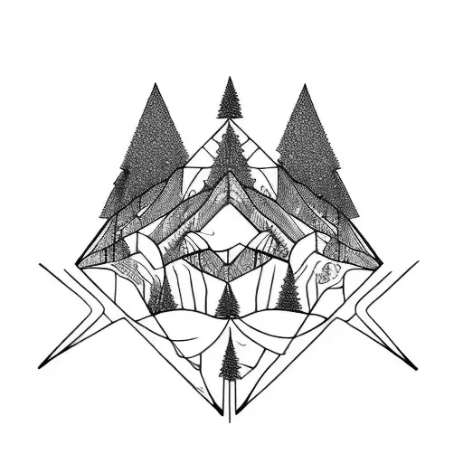 Mountain With Bike Tyre Marks