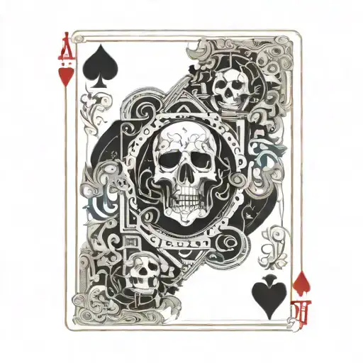 A Playing Card With Death On It