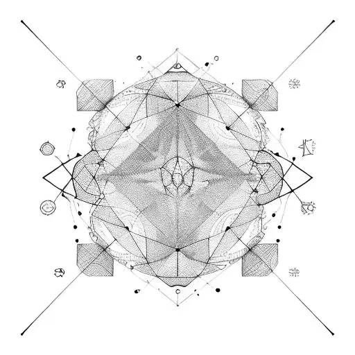 A Computer Cursor Surrounded By Various Abstract Shapes Symbolizing Fine Art