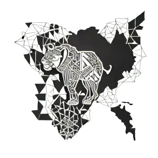 Africa Map And Animal