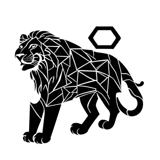 Lion Hexagon Pattern