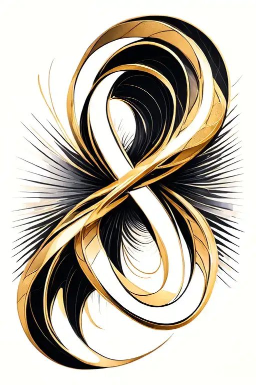 Gold Infinity Symbol