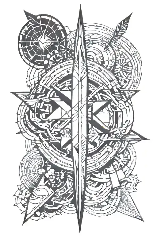 Minimalistic Tattoo With A Arrow Tattoo Already On My Body