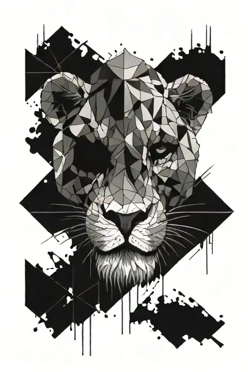 Lion Skull Splatter Morphing