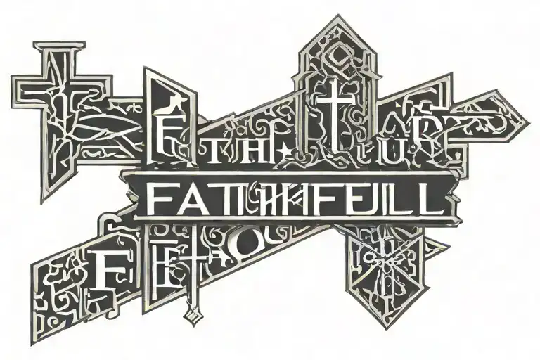 Cross With Words Faithful In Prayer Going Through The Cross