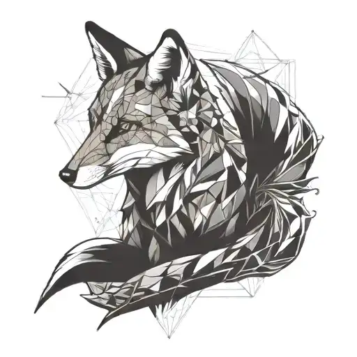 A Full Body Fox Looking At The Stars