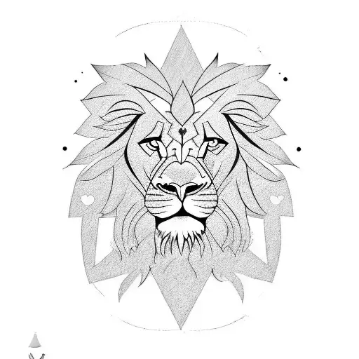 Ogum And Lion And Sword