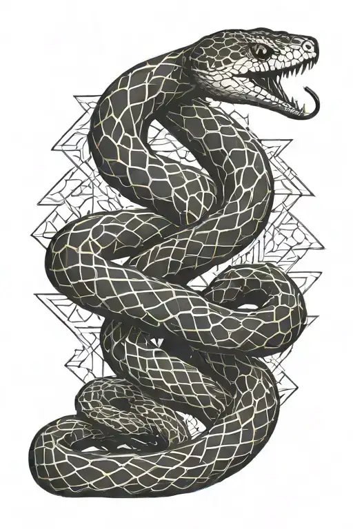 Cute Snake With The Number 89