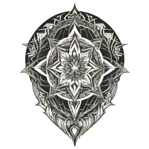 4 Part Doodle Mandala