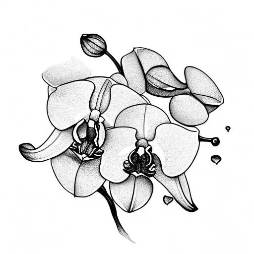 Delicate Orchid With Branch