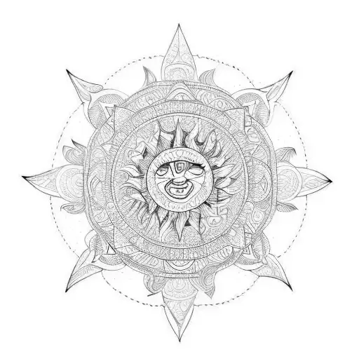 Sun In Mandala
