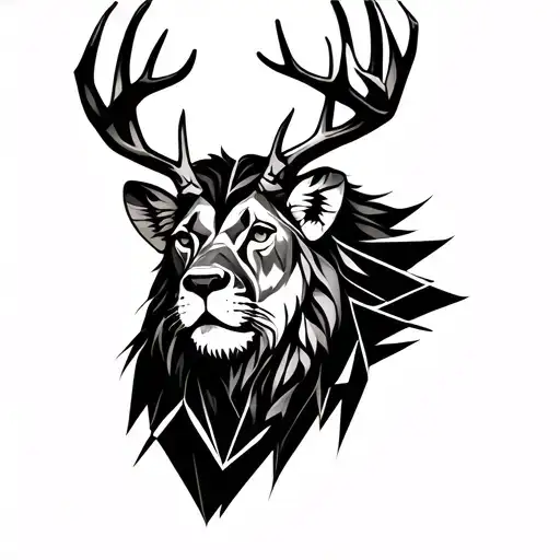 Lion And Deer