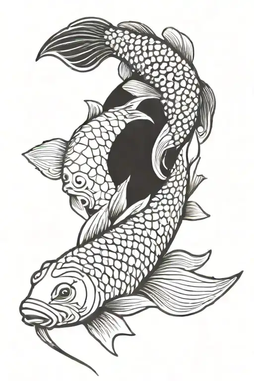 Koi Fish Yin Yang
