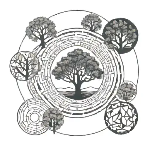 World Of Tree In Circle