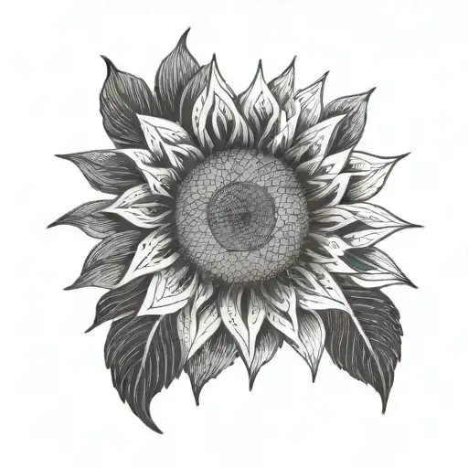 Sunflower With Number 1982