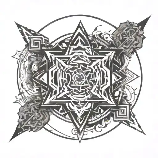 Element Fire And Element Air Together Symbolizing